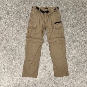 Utility Tech Hiking Cargo Tan Pants Zip Off Shorts Gorpcore BC Clothing Co